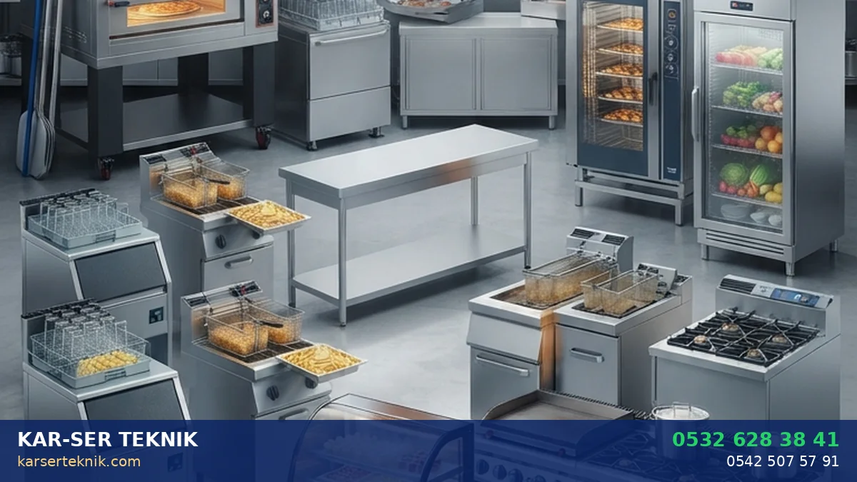 Endüstriyel Mutfak Cihazları - Kar-Ser Teknik Teknik Servis Kar-Ser Teknik teknik servis verdiği endüstriyel mutfak cihazları - pizza fırını, endüstriyel bulaşık makinesi, döner ocağı, buz makinesi, soğutucu dolap ve fritöz